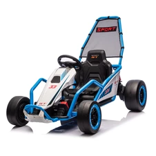 Детский электрокарт M 6374EL-4(24V) синий с EVA колесами купить