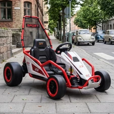 Детский электрокарт M 6374EL-3(24V) красный с EVA колесами фото 11