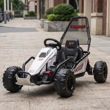 Детский электрокарт M 6374EL-1(24V) белый с EVA колесами