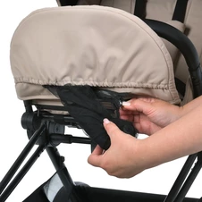 Универсальная коляска El Camino Persona ME 1091-2 Granite Gray серая с люлькой и прогулочным блоком фото 57