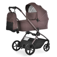 Универсальная коляска El Camino Persona ME 1091-2 Cocoa Brown коричневая с люлькой и прогулочным блоком