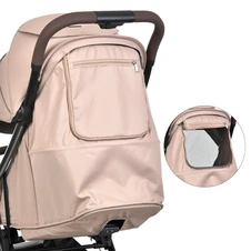 Прогулочная коляска El Camino Amber ME 1227 Nougat Beige бежевая с чехлом фото 55