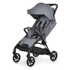 Прогулочная коляска El Camino Amber ME 1227 Owl Gray светло-серая с чехлом