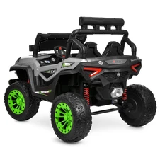 Детский электромобиль джип M 6350EBLR-11(24V) серый с двухместным сиденьем фото 13