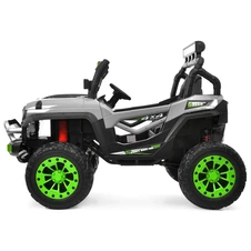 Детский электромобиль джип M 6350EBLR-11(24V) серый с двухместным сиденьем фото 16