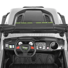 Детский электромобиль джип M 6350EBLR-11(24V) серый с двухместным сиденьем фото 14