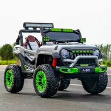 Детский электромобиль джип M 6350EBLR-11(24V) серый с двухместным сиденьем купить