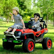 Детский электромобиль джип M 6350EBLR-11(24V) серый с двухместным сиденьем фото 55