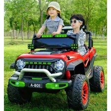 Детский электромобиль джип M 6350EBLR-3(24V) красный с двухместным сиденьем фото 44