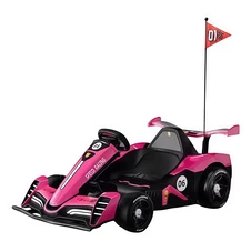 Детский электрокарт M 6147EBLRS-8(24V) розовый два двигателя по 150 Вт