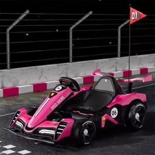 Детский электрокарт M 6147EBLRS-8(24V) розовый два двигателя по 150 Вт купить