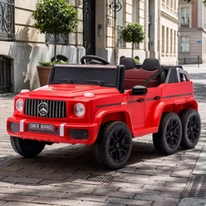Детский электромобиль Mercedes M 6344EBLR-3 красный шесть моторов