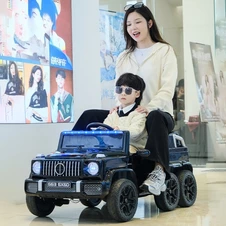 Детский электромобиль Mercedes M 6344EBLR-3 красный шесть моторов фото 44