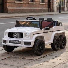 Детский электромобиль Mercedes M 6344EBLR-1 белый шесть моторов