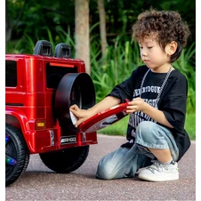 Детский электромобиль M 6343EBLRS-3 Mercedes красный с четырьмя моторами фото 66