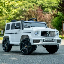 Детский электромобиль M 6343EBLR-1 Mercedes белый с четырьмя моторами