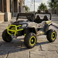 Детский электромобиль M 6324EBLR-11-5 серо-зеленый багги с пультом управления