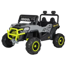 Детский электромобиль M 6324EBLR-11-5 серо-зеленый багги с пультом управления фото 11