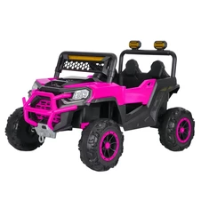Детский электромобиль M 6324EBLR-8 розовый багги с пультом управления фото 11