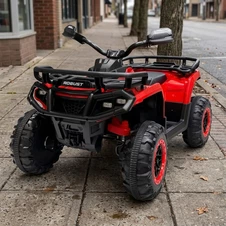 Детский квадроцикл на аккумуляторе M 6351EBLR-3 красный с пультом управления