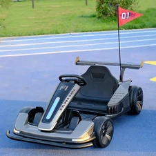 Детский электрокарт M 6311EBLR-11(24V) серый с пультом