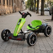 Детский электрокарт M 6277EBR-5 зеленый с пультом управления