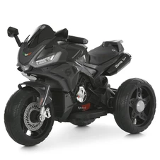 Детский мотоцикл M 6267EL-11 серый на аккумуляторе с кожаным сиденьем купить