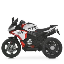 Детский мотоцикл M 6267EL-11 серый на аккумуляторе с кожаным сиденьем фото 44