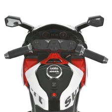 Детский мотоцикл M 6267EL-11 серый на аккумуляторе с кожаным сиденьем фото 66