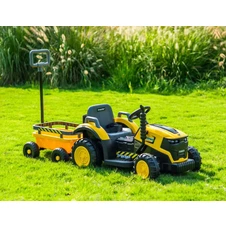 Детский электромобиль трактор M 6269EBLR-6 желтый каталка - толокар фото 11