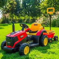 Детский электромобиль трактор M 6269EBLR-4 синий каталка - толокар купить