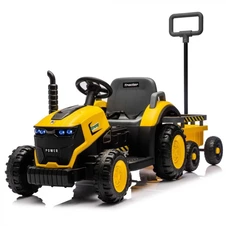 Детский электромобиль трактор M 6269EBLR-6 желтый каталка - толокар фото 88