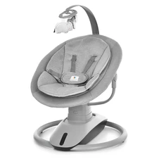 Убаюкивающий центр - шезлонг 9313 серый имеет 3 положения спинки