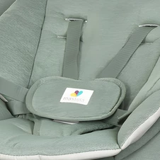 Убаюкивающий центр - шезлонг 9313 серый имеет 3 положения спинки фото 11