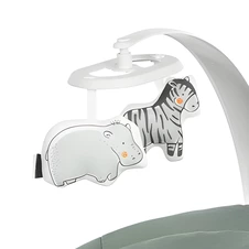 Убаюкивающий центр - шезлонг 9313 серый имеет 3 положения спинки фото 44