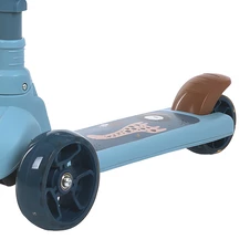 Детский самокат JR3-174-BL голубой беговел с сиденьем фото 44