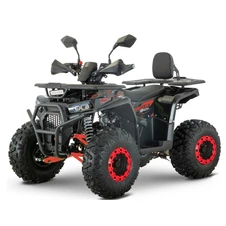 Бензиновый квадроцикл AFN125-2-3 черно-красный сиденье со спинкой