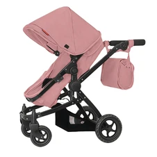 Коляска для куклы 2 в 1 Carrello Maestro 9651B Powder pink нежно-розовая фото 11