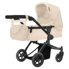 Коляска для куклы 2 в 1 Carrello Maestro 9651B Cream кремовая