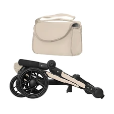 Коляска для куклы Carrello Fortuna 9695 Cream кремовая с сумочкой фото 33