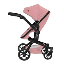 Коляска для куклы Carrello Fortuna 9695 Powder pink нежно-розовая с сумочкой купить