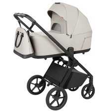 Универсальная коляска 2 в 1 Carrello Ultra CRL-6556 Milk Grey светло-серая с люлькой и блоком