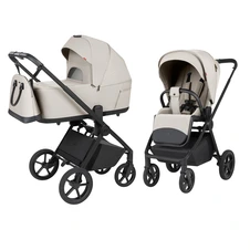 Универсальная коляска 2 в 1 Carrello Ultra CRL-6556 Milk Grey светло-серая с люлькой и блоком купить
