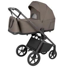 Универсальная коляска 2 в 1 Carrello Ultra CRL-6556 Sugar Brown коричневая с люлькой и блоком