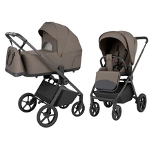 Универсальная коляска 2 в 1 Carrello Ultra CRL-6556 Sugar Brown коричневая с люлькой и блоком фото 11
