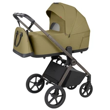 Универсальная коляска 2 в 1 Carrello Ultra CRL-6556 Clover Green оливковая с люлькой и блоком