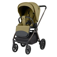 Универсальная коляска 2 в 1 Carrello Ultra CRL-6556 Clover Green оливковая с люлькой и блоком фото 11