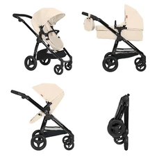 Коляска для куклы 2 в 1 Carrello Ultra 9696 Cream кремовая фото 33