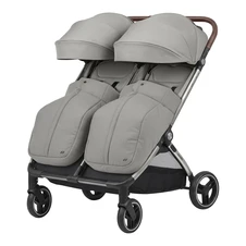 Двухместная коляска Carrello Link CRL-6533 Cliff Grey серая прогулочная фото 11