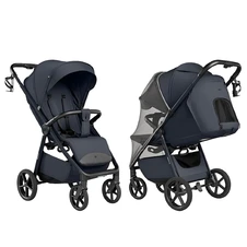 Прогулочная коляска Carrello Bravo Lite CRL-5529 Midnight Blue темно-синяя с подстаканником фото 11